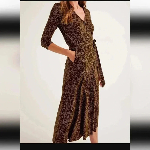 BODEN Fleur Jersey Midi Dress - Picture 3 of 9